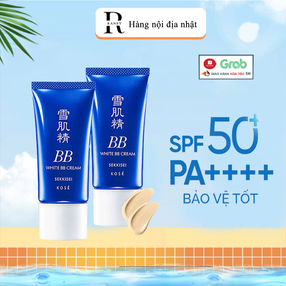 Kem nền chống nắng BB Kose Cream Sekkisei White BB Cream Nhật Bản SPF PA 40 +++(30g)