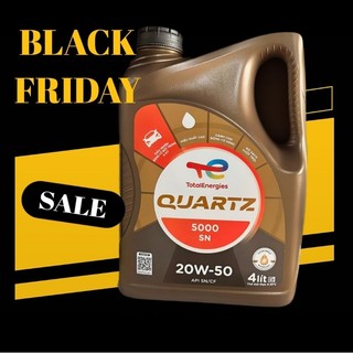Dầu nhớt Q5000 TOTAL ô tô 20W50 SN CF Quartz 5000 động cơ 4 Lít L oto xe hơi (quartz5000, quart
