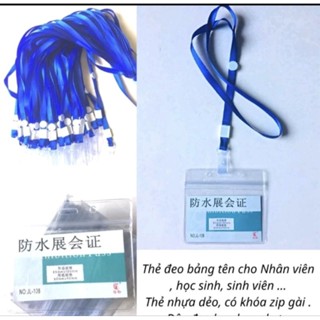 [ GIÁ SỈ ] combo 50 thẻ+50 dây đeo ngang kích thước 10×8,5cm(loại đẹp)/thẻ đeo học sinh,nhân viên văn phòng