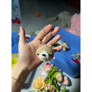 Móc khoá chó shiba handmade