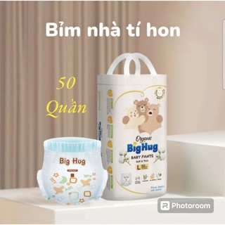 (50-100 Miếng) Bỉm Tả Quần Big Hug Phom Bo Chun Đệm Mây Mềm Mại Cho Bé Yêu