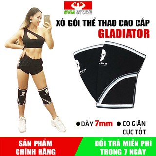 Xỏ Gối Bảo Vệ Đầu Gối - Bó gối Cao cấp chính hãng GladiatorFit Spartan 7mm (1 Đôi)