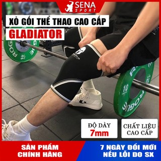 BÓ GỐI THỂ THAO TẬP GYM CAO CẤP hỗ trợ Squat, Deadlift - Xỏ gối Gladiator Fit đàn hồi cực tốt