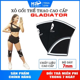 Bó gối bảo vệ đầu gối tập Gym, chơi thể thao GladiatorFit Spartan 7mm