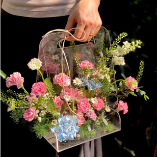 (Chuyên sỉ) Giỏ quà tặng - Túi xách đựng quà - Hộp hoa quà tặng bằng mica trong suốt