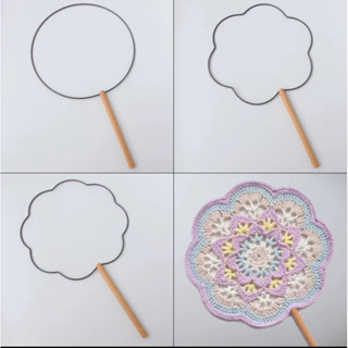 [Hoả tốc] - Khung quạt cổ trang (kèm tua rua màu ngẫu nhiên) - Tiemmyan138