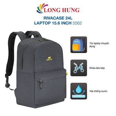 Ba lô Rivacase 24L Laptop 15.6 inch 5562 - Hàng chính hãng
