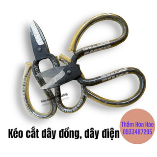 Kéo cắt dây đồng, dây điện lưỡi ngắn. Kéo cắt đồng lưỡi thép siêu bền chắc.