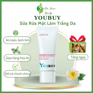 Sữa rửa mặt trắng da YOUBUY - Hỗ trợ làm sạch tế bào ch.ết, kiểm soát dầu thừa, dưỡng sáng da