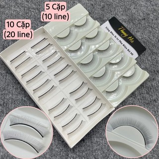 Mi giả tập nối 5 cặp - 10 cặp _xòe đều_không mi thừa _mi giả tập nối_dụng cụ nối mi Thúy Hà Eyelash