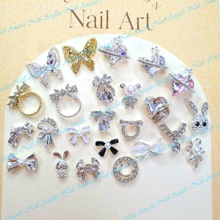 Charm mặt cười charm gấu charm Love Lucky charm nơ charm nail gắn móng đính móng trang trí móng tay