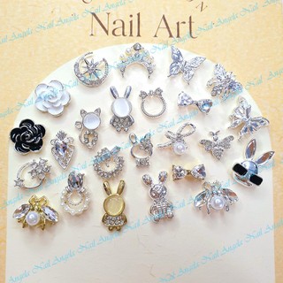 Charm ong charm nơ charm thỏ charm sao charm cô gái charm nail gắn móng đính móng trang trí móng tay