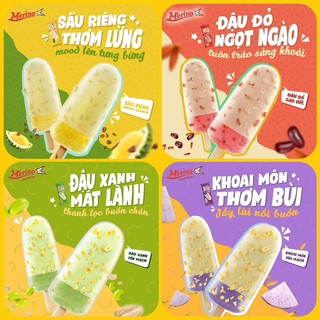Kem merino x plus sầu riêng/ đậu đỏ/ đậu xanh/ khoai môn lõi xốt chính hãng merino 60g - date 2026