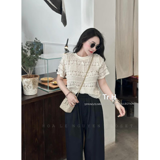 Áo Ren Vân Viền Cộc Tay L1
