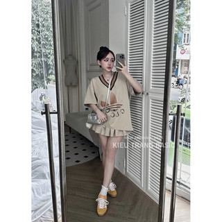 Set Váy D.a.s Cổ Tim Kiều Trang Basic [Sẵn ship]