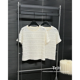 Áo Ren Vân Viền Cộc Tay L1