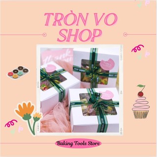 Hộp 4 bánh cupcake kích thước 16*16*7.5cm (10 hộp)