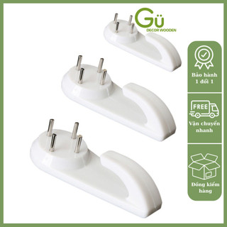 Đinh ghim tường 4 chân, Đinh treo tường 4 chân không cần khoan Gu Decor Wooden