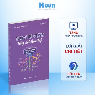 Từ vựng tiếng anh: sách 1000 từ vựng tiếng anh giao tiếp theo chủ đề Moonbook