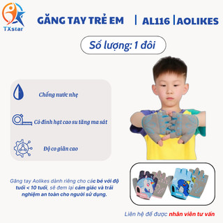 Bao tay thể thao trẻ em găng tay đi xe đạp cho trẻ em chính hãng Aolikes