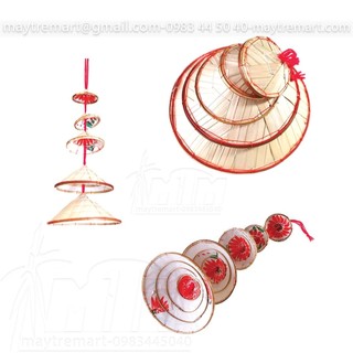 Dây nón lá, nón lá trang trí decor, chụp hình