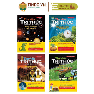 Sách: combo 4 cuốn thư viện tri thức dành cho học sinh