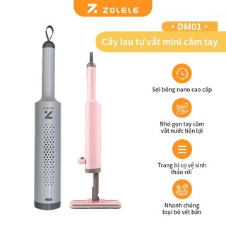 Cây lau tự vắt mini ZOLELE cầm tay cọ nhỏ tháo rời tiện lợi vệ sinh nhanh chóng DM01 - Chính hãng