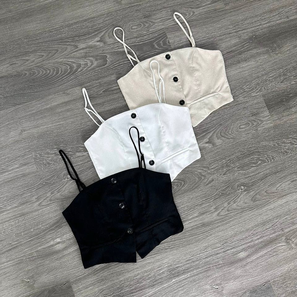 Áo ZARA Linen Nút 2 Dây 3M