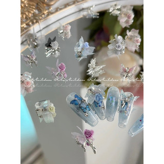 Charm B ướm đá trang trí nail