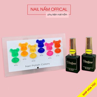 Sơn gel Neon dạ quang vendeeni phát sáng trong đêm chai 15ml