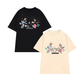 Áo phông cotton 100% áo Hoa Xuân kiểu áo unisex Áo thun cotton 100% áo Hoa Xuân kiểu áo unisex thời trang nữ