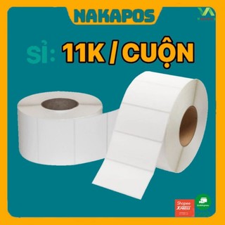[LOẠI 1] Tem trà sữa 50x30 Cuộn 800 Tem nhiệt nhãn 5x3 in mã vạch 30x50 giấy nhiệt 50*30 Decal nhiệt 5*3 giấy in nhiệt