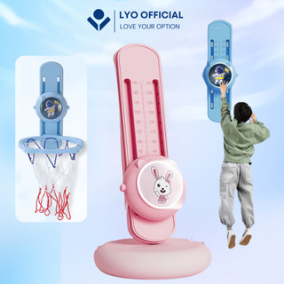 Đồ chơi chạm nhảy ném bóng rổ tăng chiều cao cho bé, đồ chơi vận động 2in1 phát triển chiều cao trẻ em
