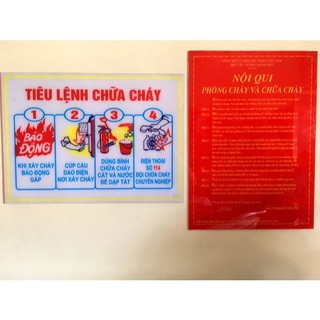 Nội quy tiêu lệnh phòng cháy