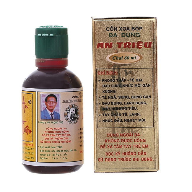 Cồn xoa bóp đa dụng An Triệu 60ml