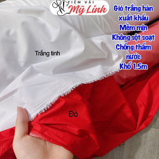 Vải gió - si gió Hàn xuất dư gió si may đồ thể thao, áo gió, quần gió, quần đùi, bộ gió