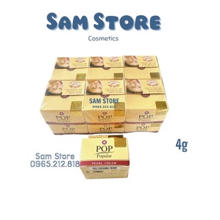 Sỉ lố 12 hộp kem pop popular pearl cream thái lan 4g