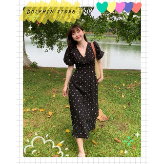 - Đầm hoa nhí bigsize - Đầm cổ V bigsize
