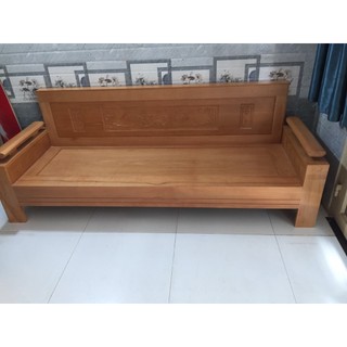 Ghế sofa gỗ sồi dài 2m