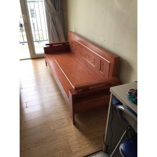 Ghế sofa gỗ sồi dài 2m