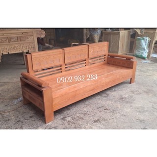 Ghế sofa gỗ sồi dài 2m