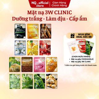 Mặt nạ giấy cấp ẩm giảm mụn dưỡng da 3w clinic fresh mask sheet 23ml x10