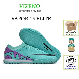 Giày đá bóng Vapor 15 Elite đinh TF, cổ lửng, màu xanh