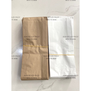 Combo 100 túi giấy bánh mì trắng/ nâu