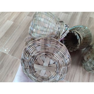 Giỏ cá tre decor - Đạo cụ múa, trang trí nhà cửa, chụp ảnh (Mây tre đan thủ công)