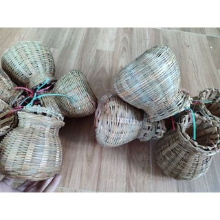 Giỏ cá tre decor - Đạo cụ múa, trang trí nhà cửa, chụp ảnh (Mây tre đan thủ công)