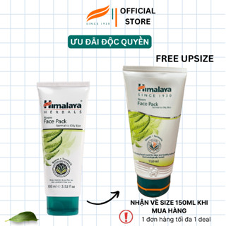 [DEAL ĐỘC QUYỀN] FREE UPSIZE Mặt nạ đất sét kiềm dầu giảm mụn Himalaya Neem Face Pack 100ml