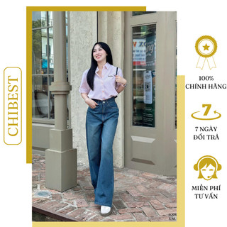 Quần jean ống rộng basic CHIBEST EQD63