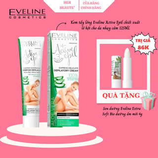 Kem tẩy lông Eveline Active Epil chiết xuất lô hội cho da nhạy cảm 125ML