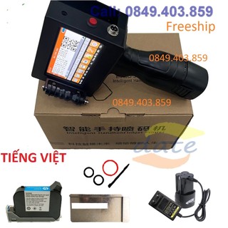 Máy in date cầm tay tiếng Việt full phụ kiện,bảo hành 12 tháng